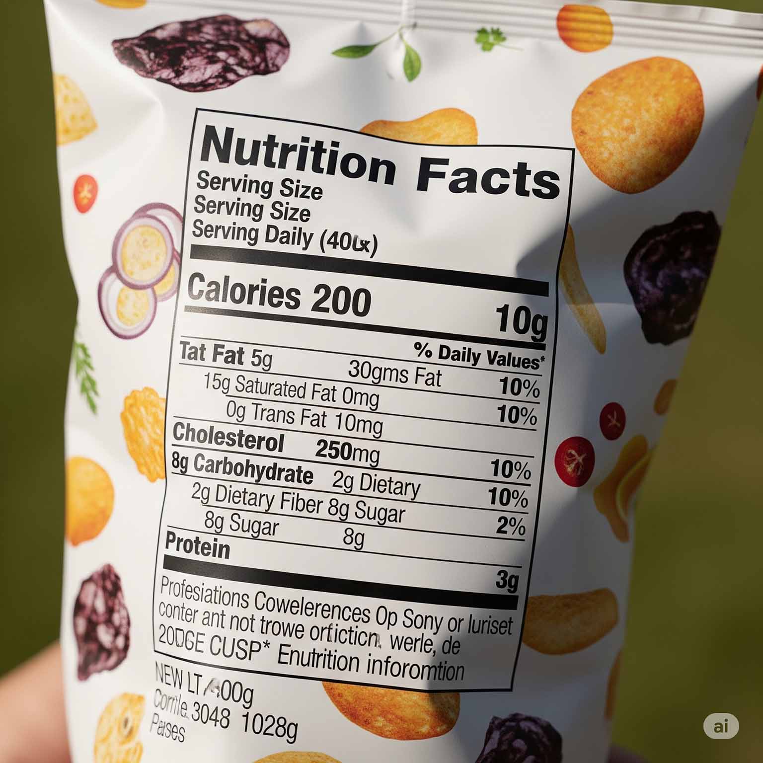 Yreelkaty Nutrition Facts Label